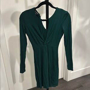 Green Long Sleeve Dress